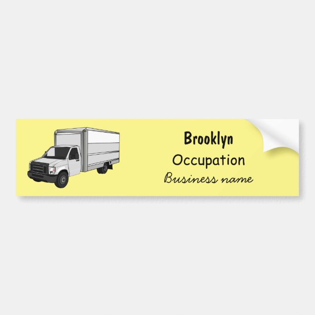 Pegatina Para Coche Box truck cartoon illustration (Frente)