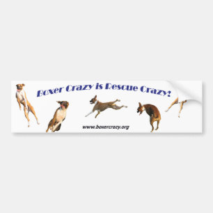 Pegatina Para Coche Boxeador Bumpersticker loco - aire Abby