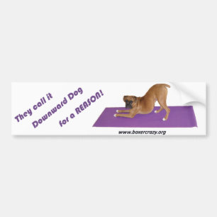 Pegatina Para Coche Boxeador Bumpersticker loco - yoga