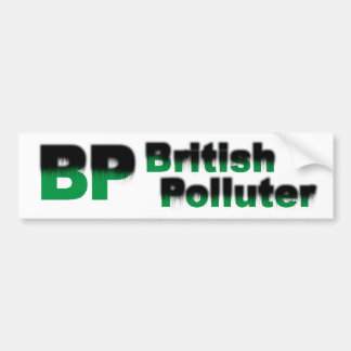 Pegatina Para Coche BP: Contaminador británico
