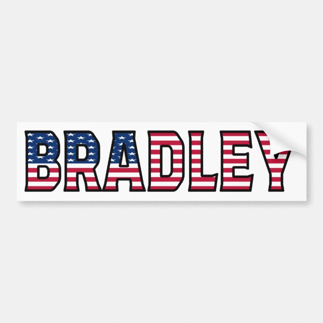 Pegatina Para Coche Bradley Name Vorname USA Aufkleber Sticker Auto (Frente)