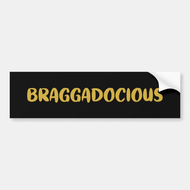 PEGATINA PARA COCHE BRAGGADOCIOUS BUMPER (Frente)
