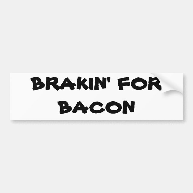 Pegatina Para Coche Brakin' por Bacon (Frente)