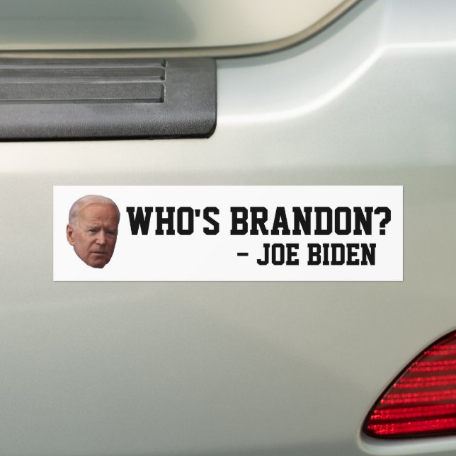 PEGATINA PARA COCHE ¿BRANDON? JOE BIDEN BUMPER STICKERS (en coche)