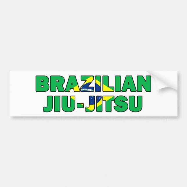 Pegatina Para Coche Brasilen@o Jiu Jitsu (Frente)
