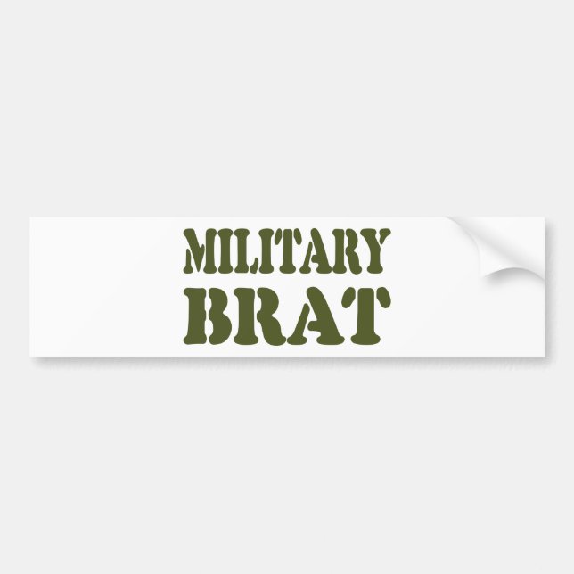 PEGATINA PARA COCHE BRAT MILITAR (Frente)