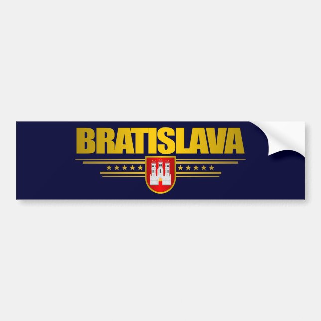Pegatina Para Coche Bratislava (Frente)