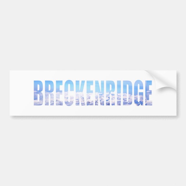 Pegatina Para Coche Breckenridge, Colorado (Frente)