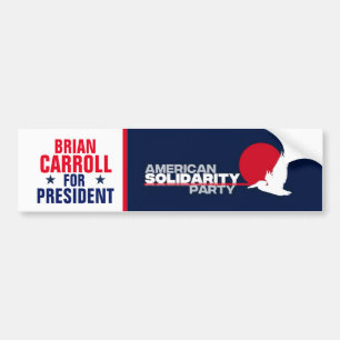Pegatina Para Coche Brian Carroll para el presidente 2020