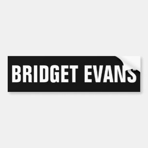 Pegatina Para Coche Bridget Evans Bumper Sticker
