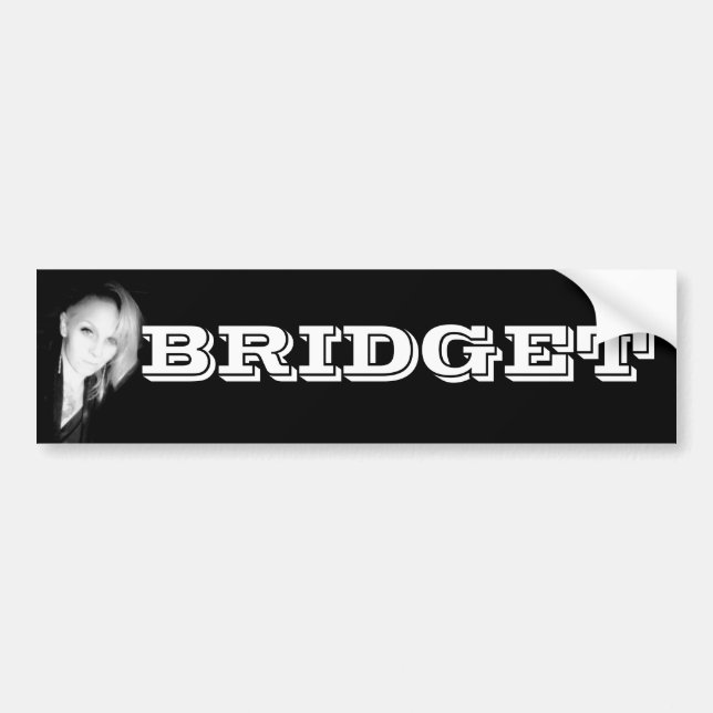 PEGATINA PARA COCHE BRIDGET EVANS BUMPER STICKER (Frente)