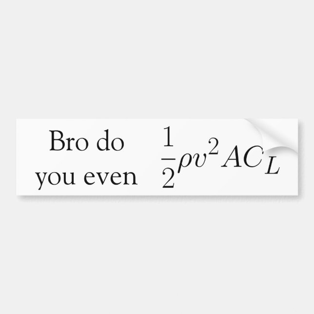 Pegatina Para Coche Bro le hace incluso elevación (la fuerza) (Frente)