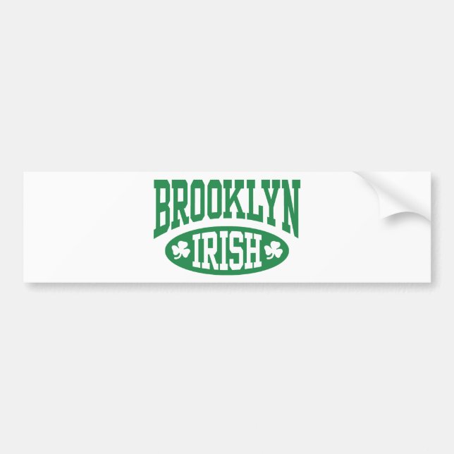 Pegatina Para Coche Brooklyn Irish (Frente)