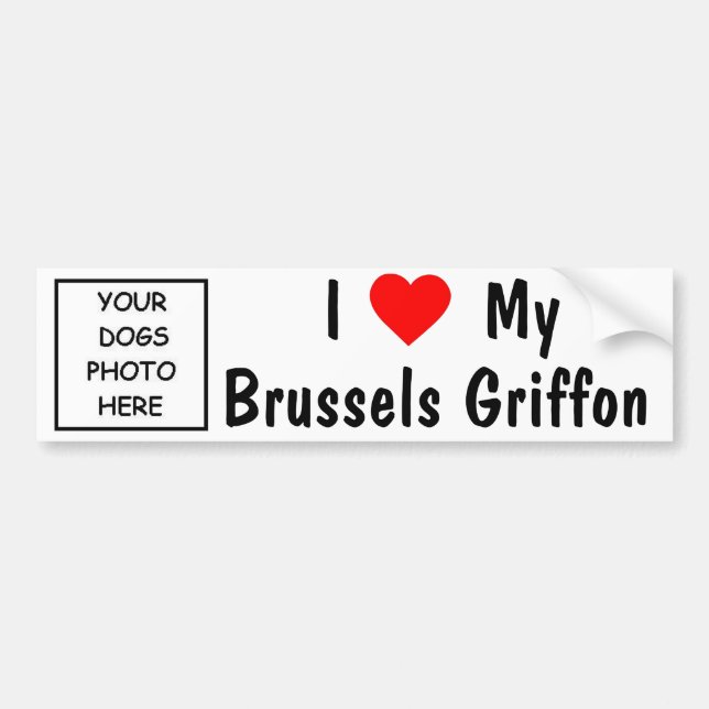 Pegatina Para Coche Bruselas Griffon (Frente)