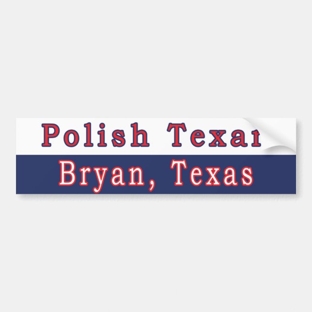 Pegatina Para Coche Bryan (polaco) Texan Bumper Sticker (Frente)