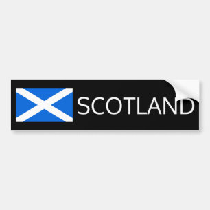 Pegatina Para Coche Bscnt de Escocia con bandera escocesa