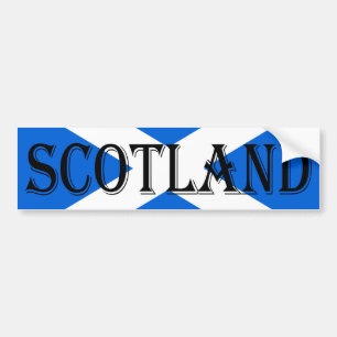 Pegatina Para Coche Bscnt de Escocia con bandera escocesa