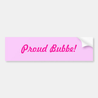 Pegatina Para Coche ¡Bubbe orgulloso!