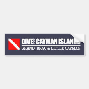 Pegatina Para Coche Bucear las Islas Caimán DF2