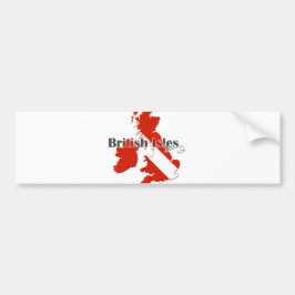 Pegatina Para Coche Buceo en las Islas Británicas