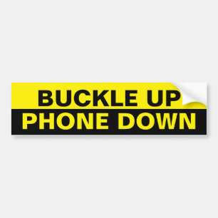 Pegatina Para Coche Buckup / Teléfono hacia arriba Negro y Amarillo
