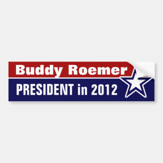 Pegatina Para Coche Buddy Roemer presidente en 2012
