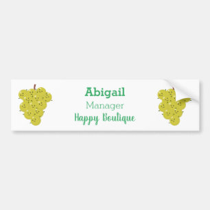 Pegatina Para Coche Buen ilustracion de uvas personalizados