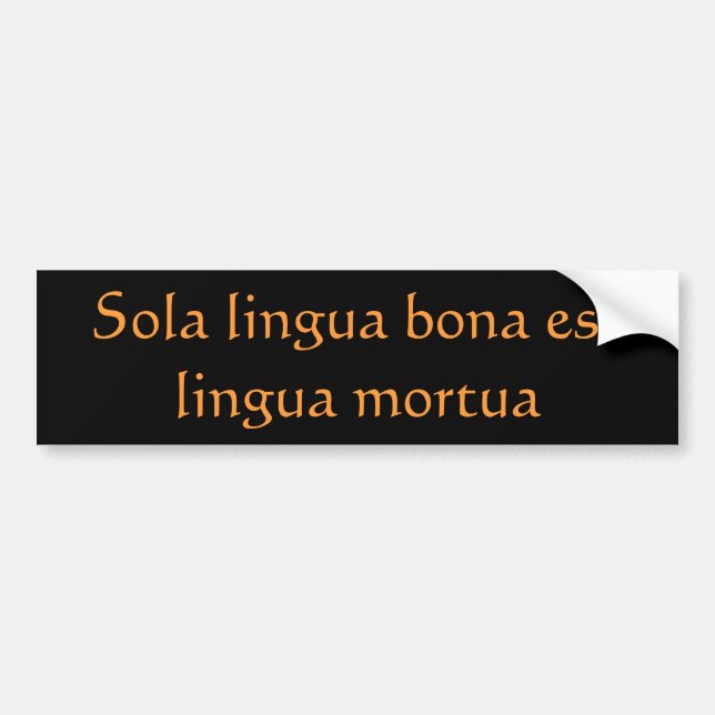 Pegatina Para Coche buena lengua (Frente)