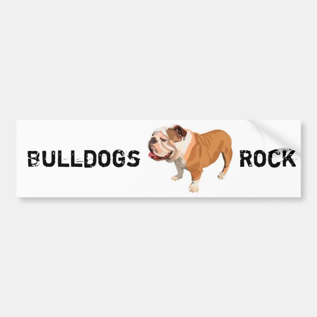 Pegatina Para Coche Bulldog (Frente)