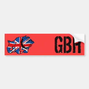 Pegatina Para Coche Bulldog británico patriótico