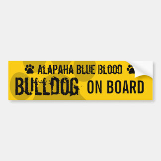 Pegatina Para Coche Bulldog de la sangre azul de Alapaha a bordo