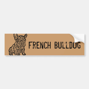 Pegatina Para Coche Bulldog francés