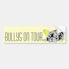 Pegatina Para Coche Bulldog Francés personalizado contemporáneo 