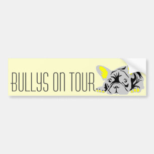 Pegatina Para Coche Bulldog Francés personalizado contemporáneo
