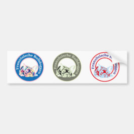 Pegatina Para Coche Bulldogs francesas