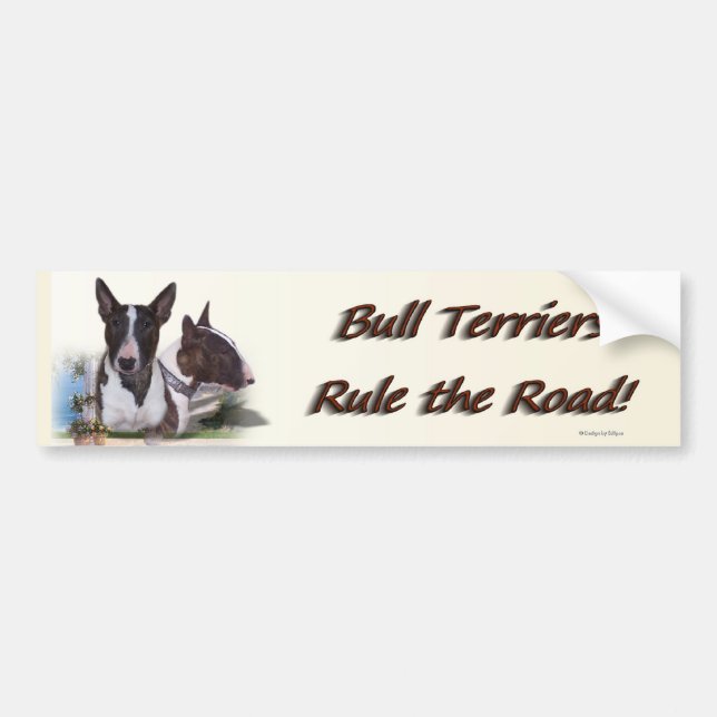 Pegatina Para Coche bullterrier_bumpersticker (Frente)
