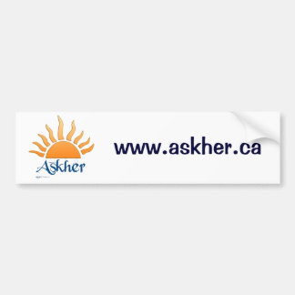 Pegatina Para Coche bumber sticker2 del askher