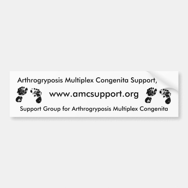 Pegatina Para Coche Bumbersticker de AMCSI Arthrogryposis (Frente)