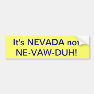Pegatina Para Coche bumbersticker de Nevada