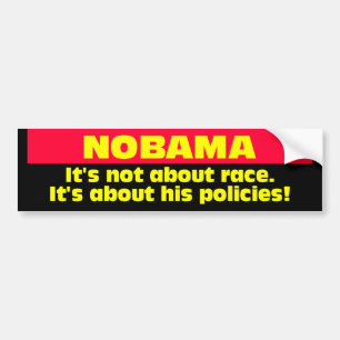 PEGATINA PARA COCHE BUMPER_NOBAMA_120