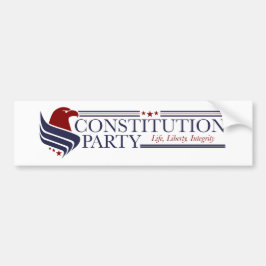 Pegatina Para Coche Bumper Sticker, Constitution Party