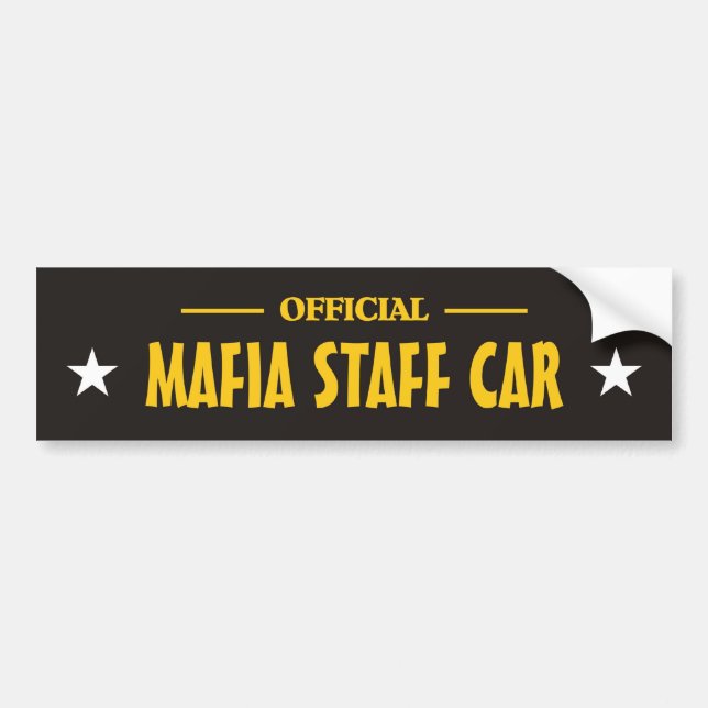 Pegatina Para Coche Bumper_sticker de la mafia (Frente)