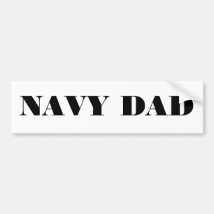 Pegatina Para Coche Bumper Sticker Navy Dad