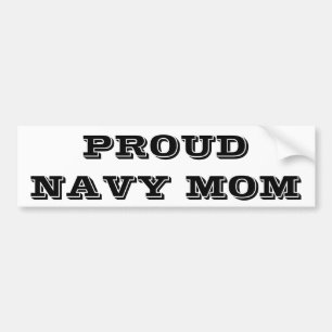 Pegatina Para Coche Bumper Sticker Orgullosa Mamá de la Marina