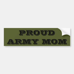 Pegatina Para Coche Bumper Sticker Orgullosa Mamá Del Ejército