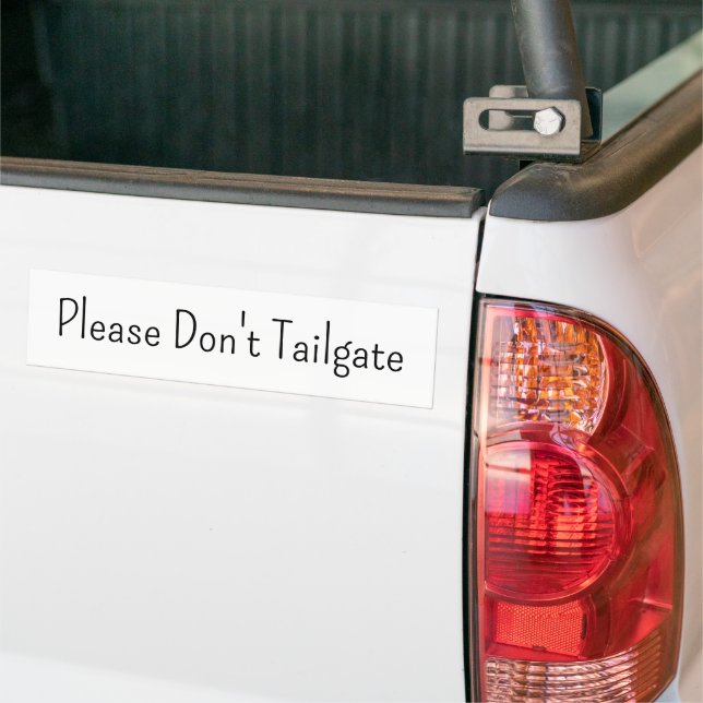 Pegatina Para Coche Bumper Sticker Please Don't Tailgate  (En Camión)