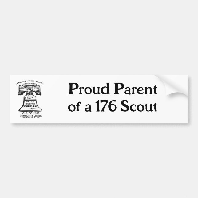 Pegatina Para Coche Bumper Sticker - Proud Parent (Frente)