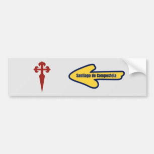 Pegatina Para Coche Bumper Sticker Saint James Way