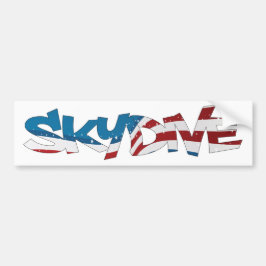 PEGATINA PARA COCHE BUMPER STICKER SKYDIVE USA