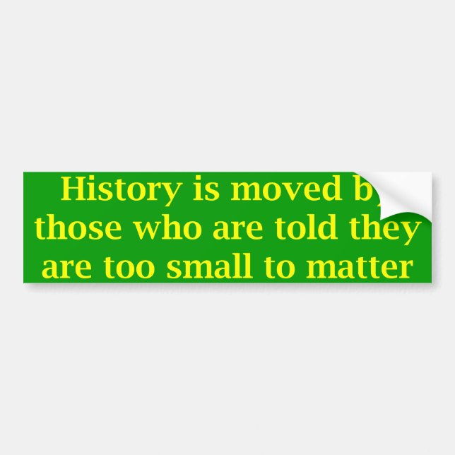 Pegatina Para Coche Bumper sticker - too small to matter (Frente)